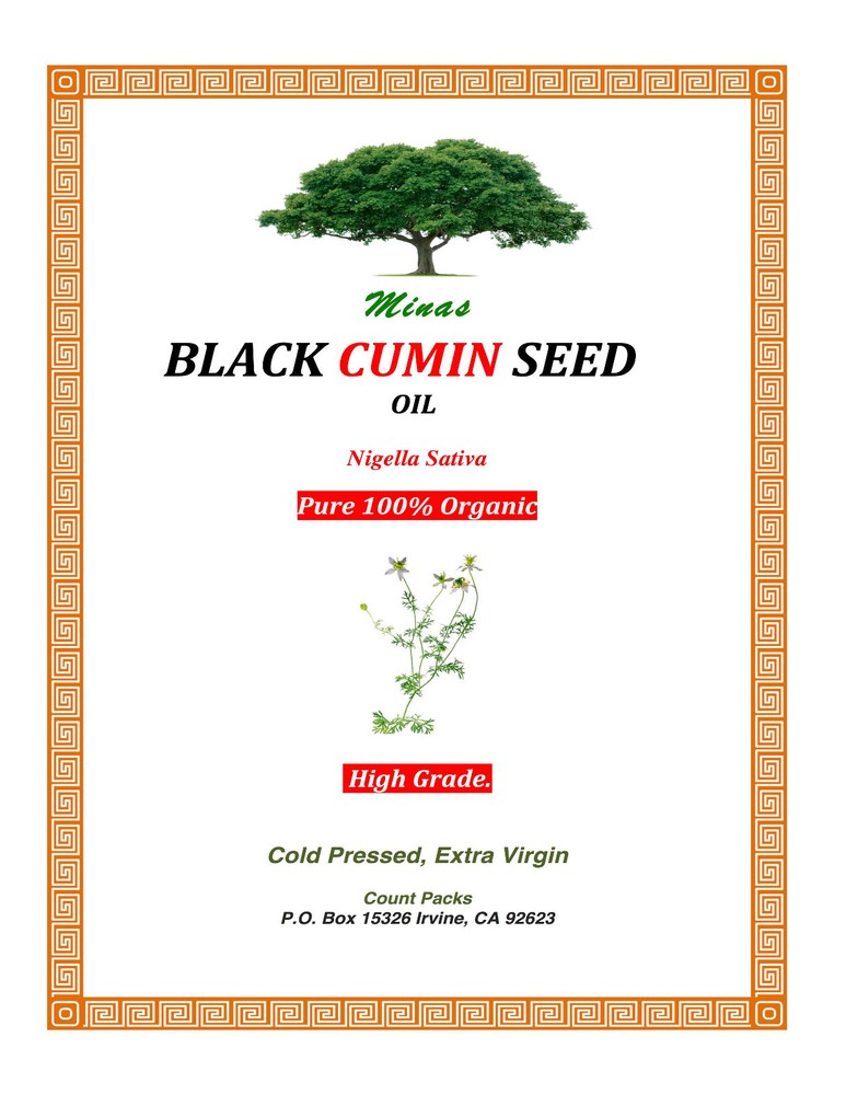 Pure Organic Black Seed Oil 8oz Nigella Sativa Cold Pressed Blessed Seed Limited Offer-image