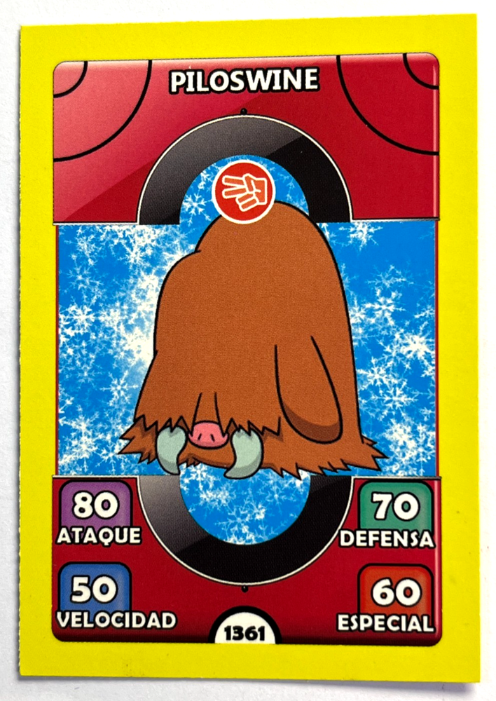 2022 POKEMON LEGENDS TCG Card #1361 PILOSWINE Argentina Edition