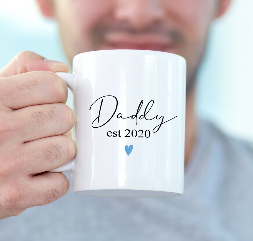Heart Daddy Est Ceramic Mug - Perfect Father's Day Gift