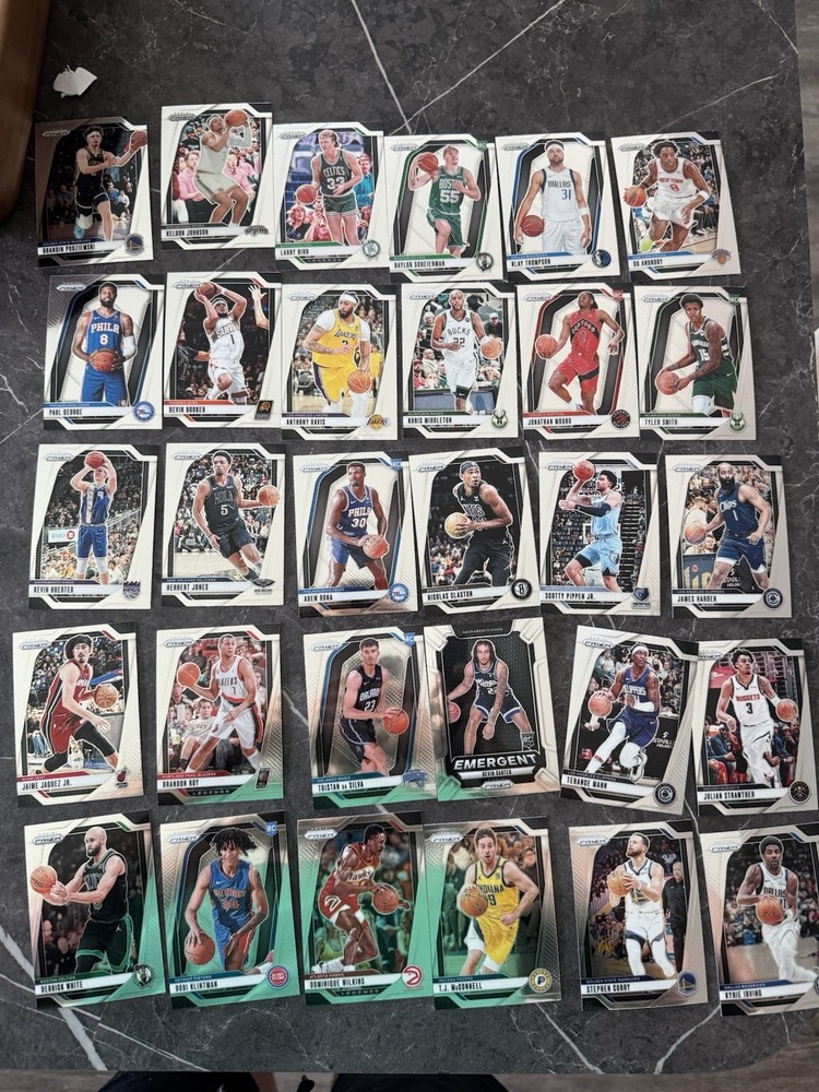 2024-25 Panini Prizm NBA Lot - Base Cards And Rookies - Vets