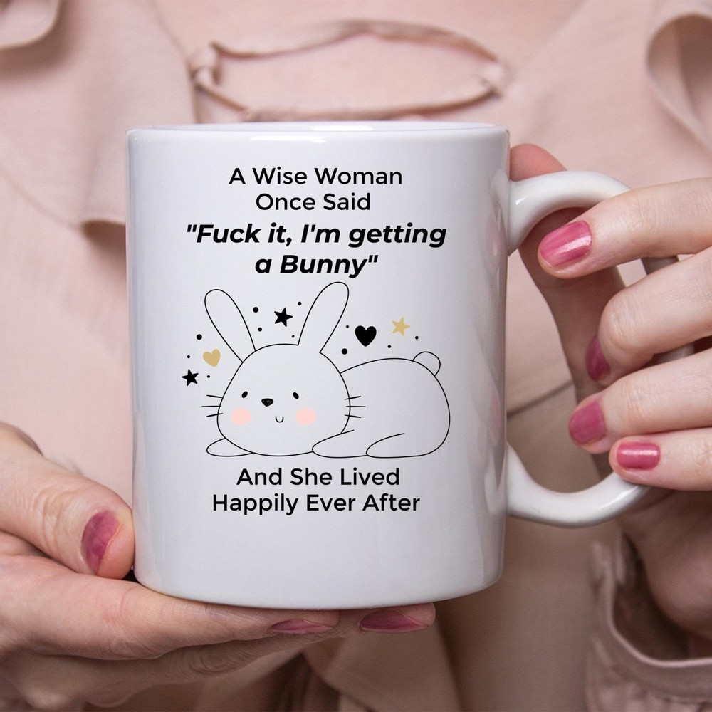 Funny Rabbit Cute Gift For Women White Coffee Mug Coffee Mug Coffee Cup