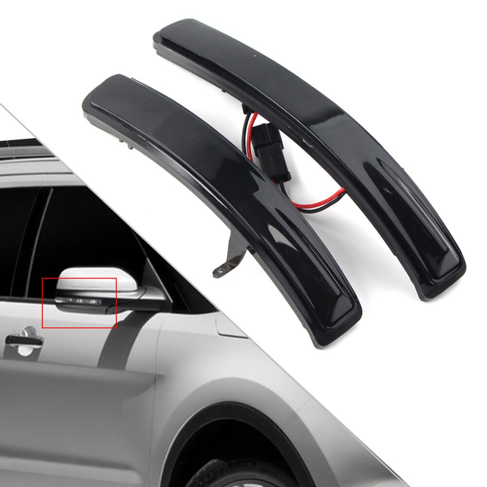 2x Side Mirror Dynamic Turn Signal Sequential Light Fit Ford Explorer 2011-19 US