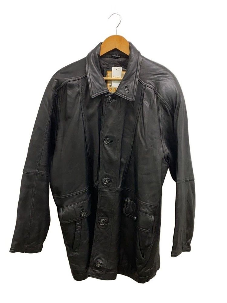 Leather Jacket Blouson/L/Sheep Leather/Blk 3403