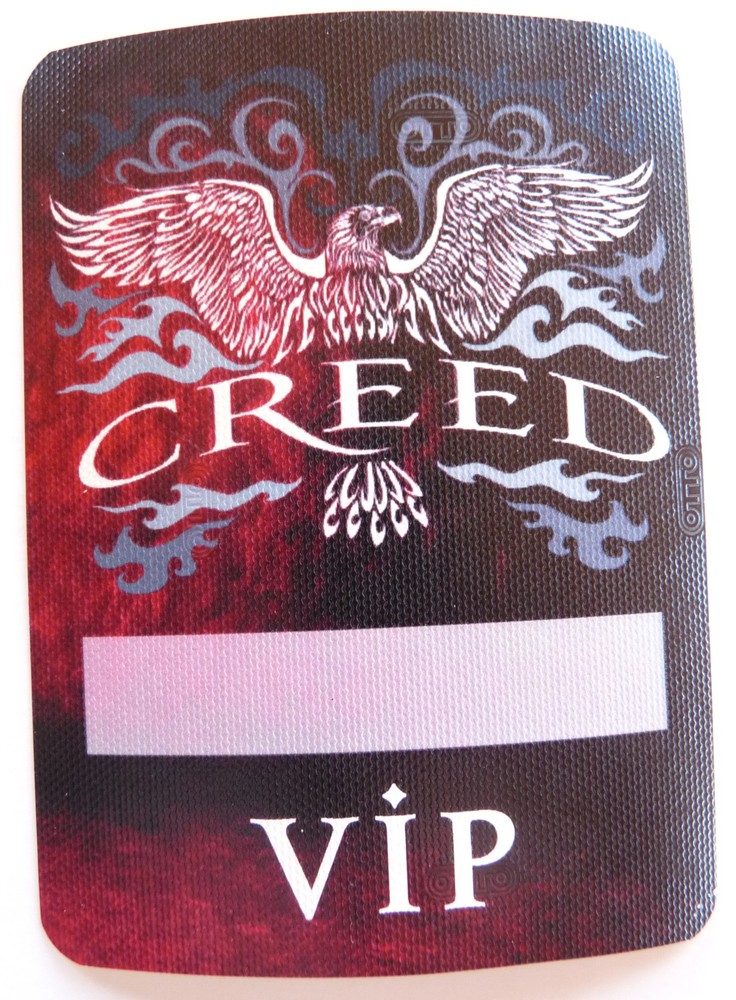Creed 2009 Full Circle Concert Tour Red VIP Backstage Pass D14