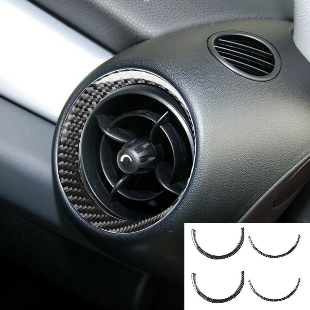 Carbon Fiber Car Center Side Air Vent Cover Trim For Mini R55 R56 R57 2007-2010