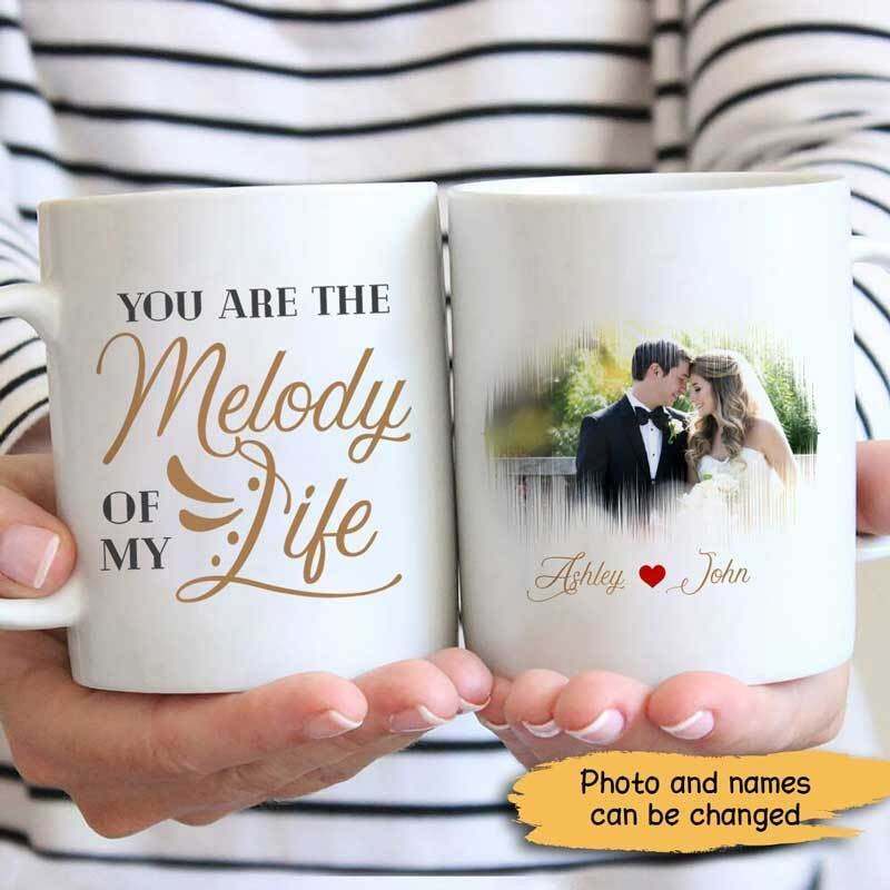 Melody Of My Life Photo Personalized Coffee Mug Family Gift Funny Gift