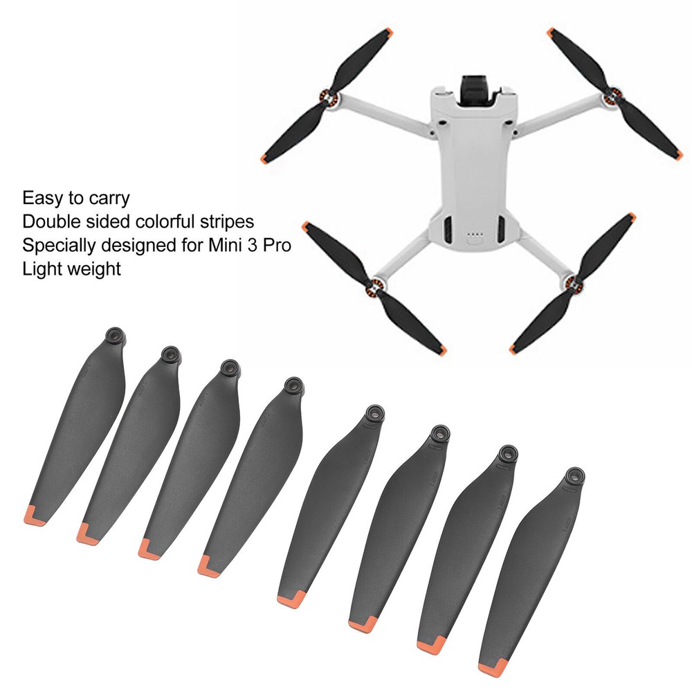 75x17mm Flexible Strong Plastic Drone Propellers with Double Sided Stripes