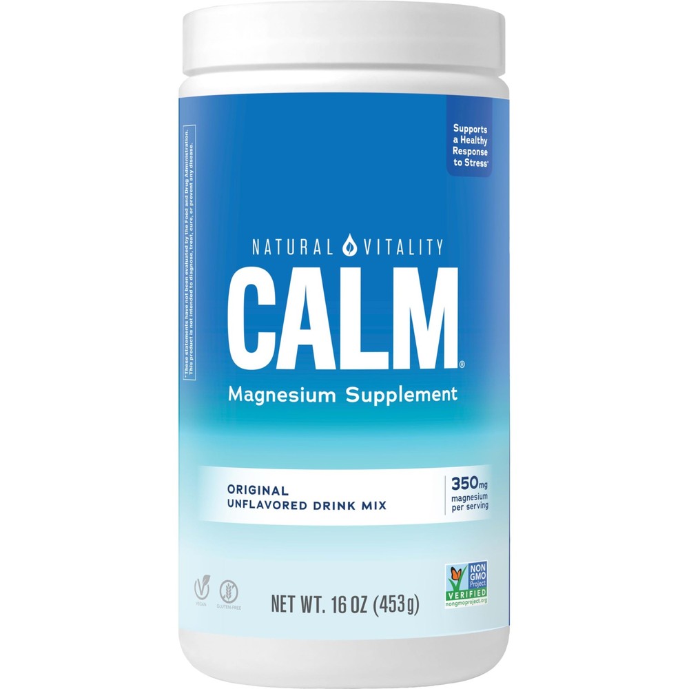 Calm Magnesium Supplement Anti-Stress Drink Mix Powder Gluten Free Vegan