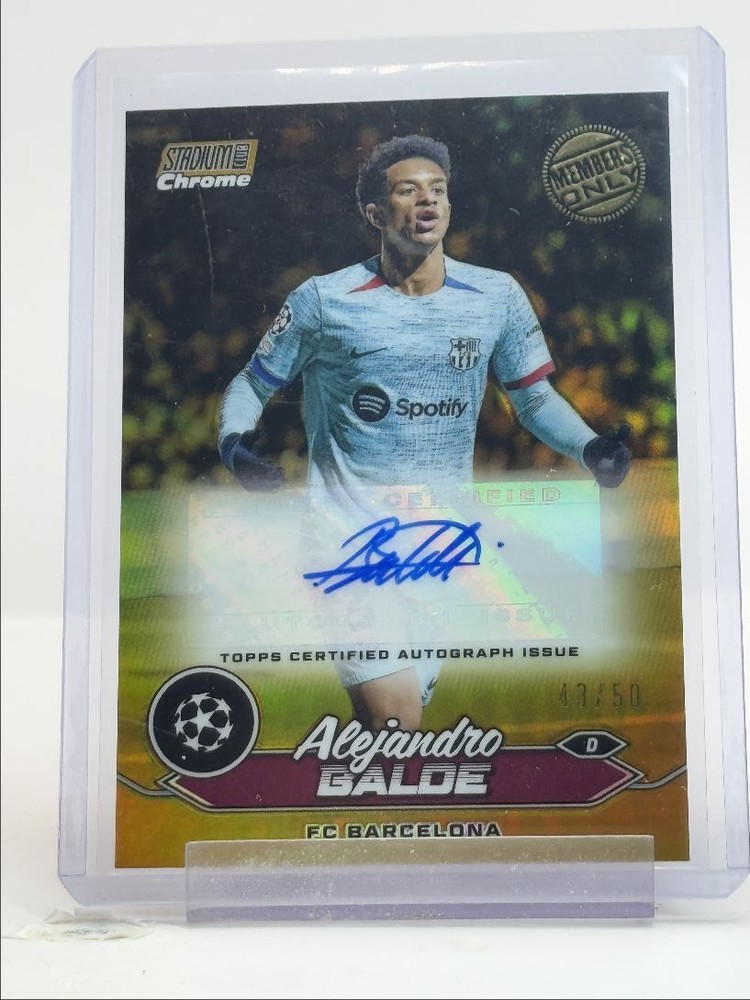 ALEJANDRO BALDE 2023 STADIUM CLUB CHROME GOLD MEMBERS ONLY AUTO /50 Q0902