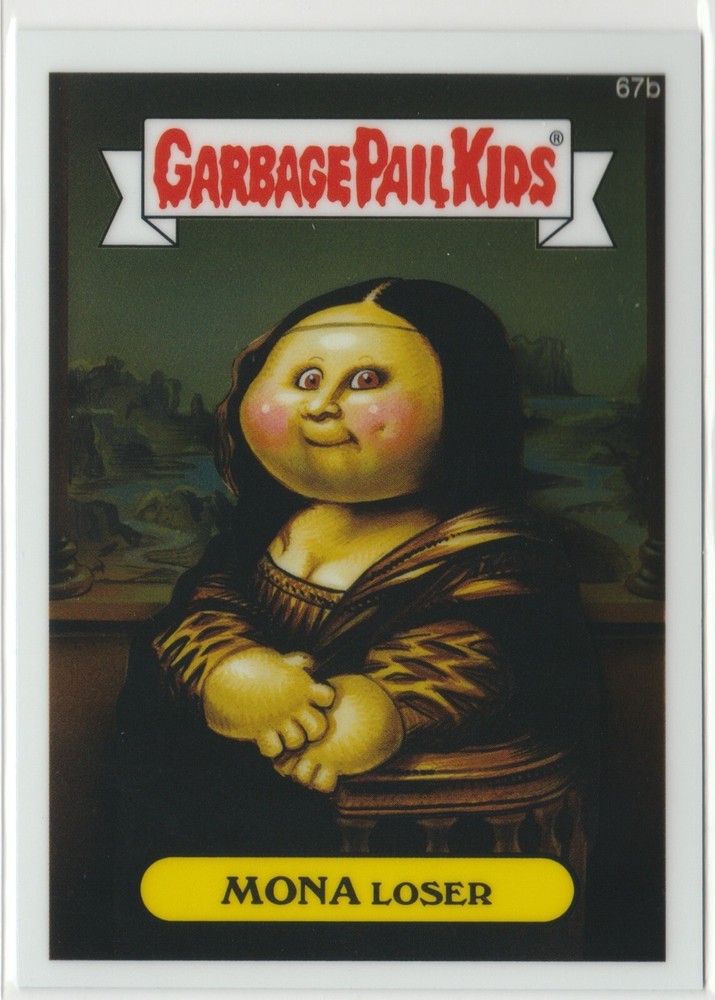 Mona Loser 67b Mona Lisa Garbage Pail Kids GPK 2014 Chrome Series 2 CS2 Trading Card