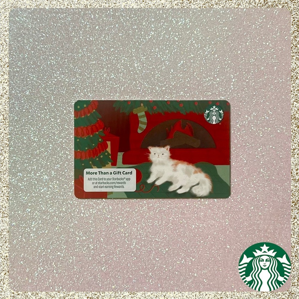 🎄🐈 2025 Starbucks Christmas Cozy Cat Gift Card in Mint Condition