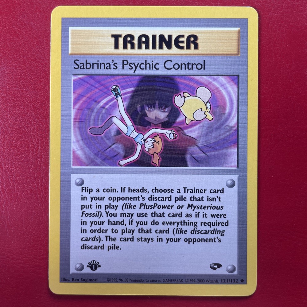 sabrinas phychic control 121/132 First Edition Pokemon Card