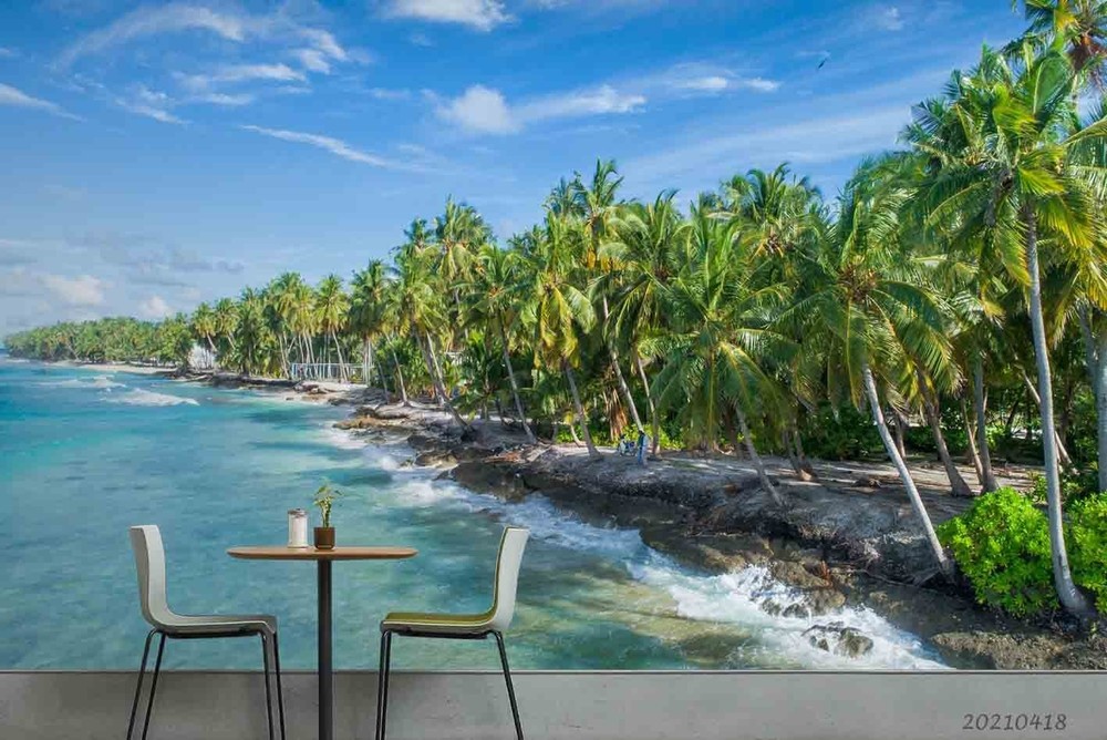 3D Sky Sea Forest Landscape Wall Murals Wallpaper Murals Wall Sticker