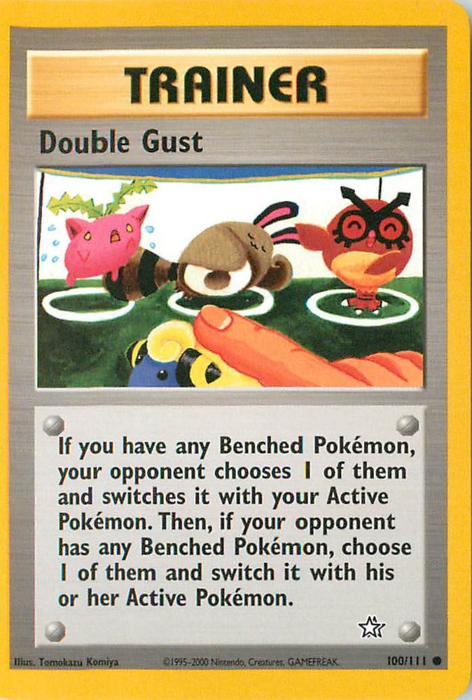 Double Gust Neo Genesis Pokemon Common Lightly played