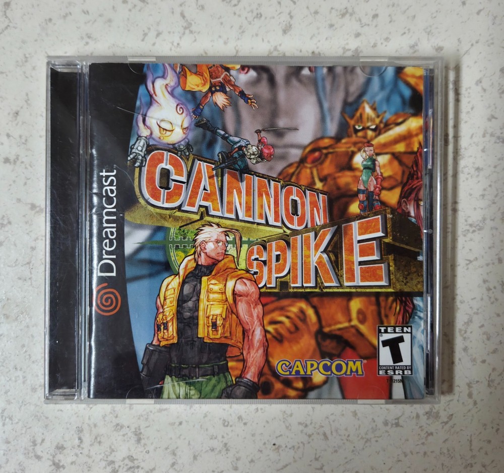 SEGA DREAMCAST CAPCOM CANNON SPIKE GAME CIB VERY RARE! AUTHENTIC TESTED DC