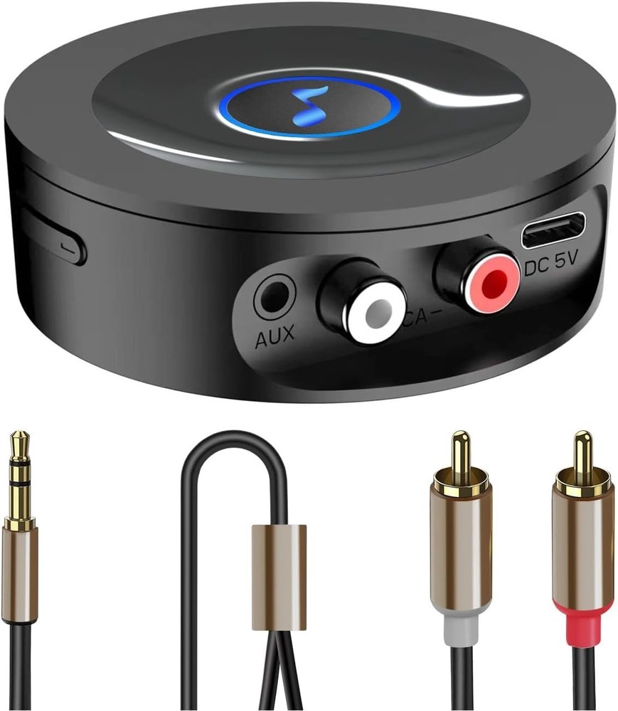 Bluetooth 5.2 HiFi Stereo Receiver for Wireless Music Streaming to AUX Systems