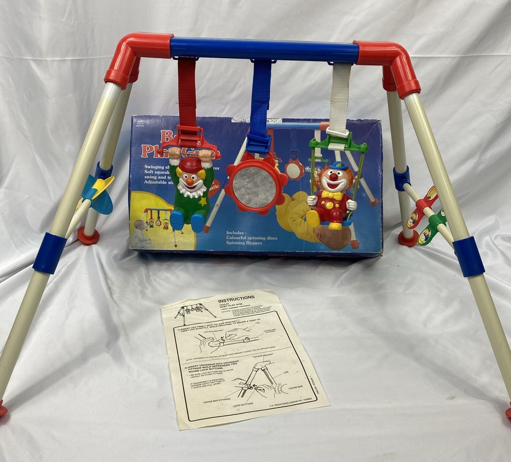 Vintage Retro Baby Play Gym Free Standing Boxed