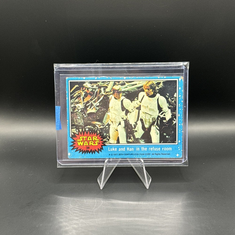 1977 Topps Star Wars Luke and Han Refuse Room Card #38