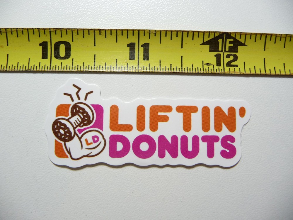 Lifting Donuts Decal Sticker for Exercise Weights and Fitness Enthusiasts