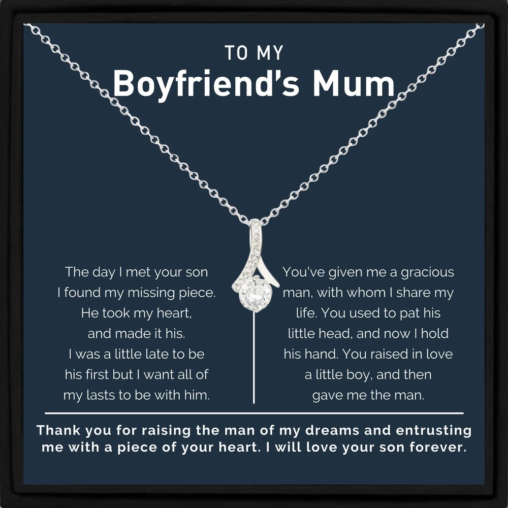 Necklace Gift for Boyfriend’s Mum with Message Card – Birthday Christmas Gift