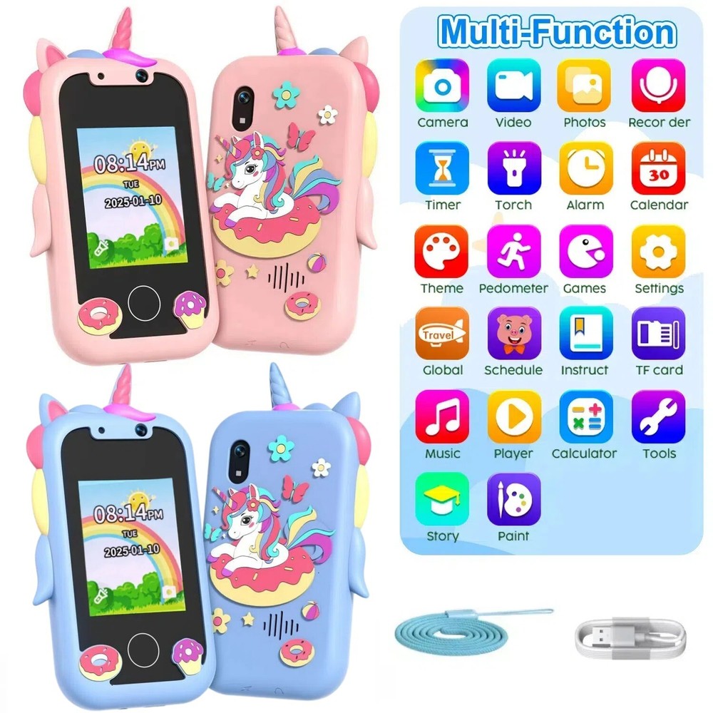 Interactive Touchscreen Smartphone Toy for Kids with Educational Games