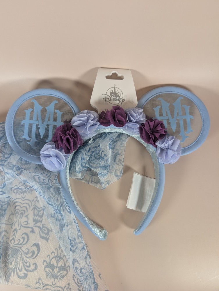 The Haunted Mansion Bride Veil Ear Headband for Adults
