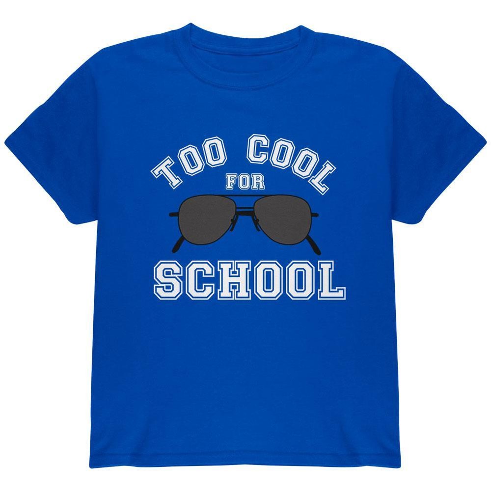 Back To School Too Cool For School Sunglasses Youth T Shirt-image