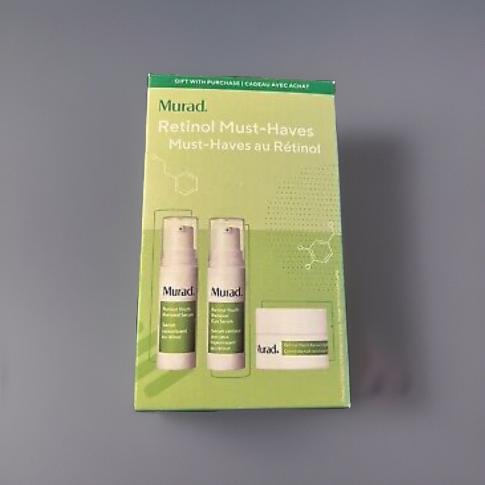 Murad Retinol To Go 3-Piece Set 0.25 oz & 0.17 oz Travel Skincare