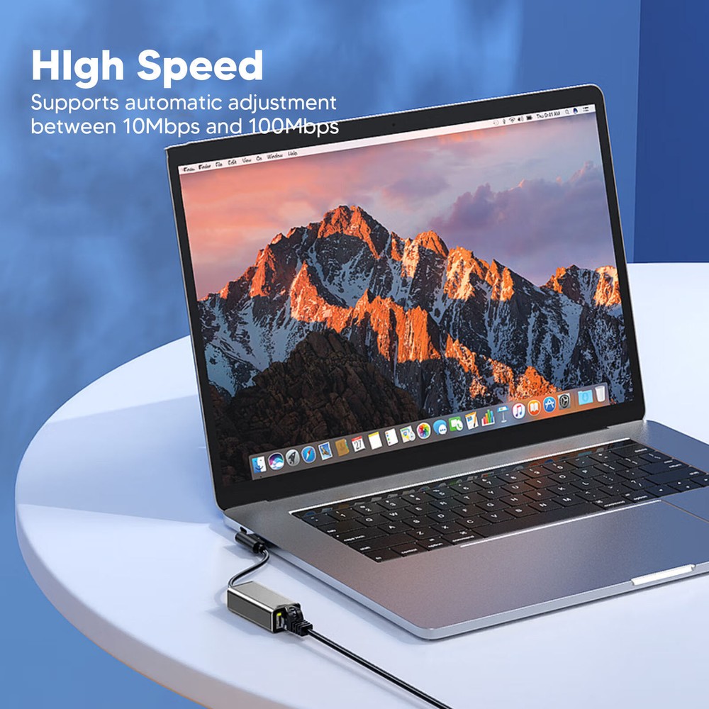 USB C to RJ45 Ethernet Adapter 10Mbps to 100Mbps TYPE C Ethernet Network