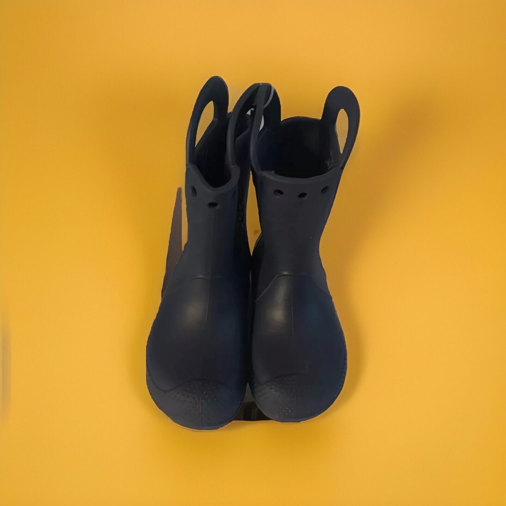 Crocs Handle It Rain Boot Kids Navy Unisex Size 13 Waterproof Children’s Shoes