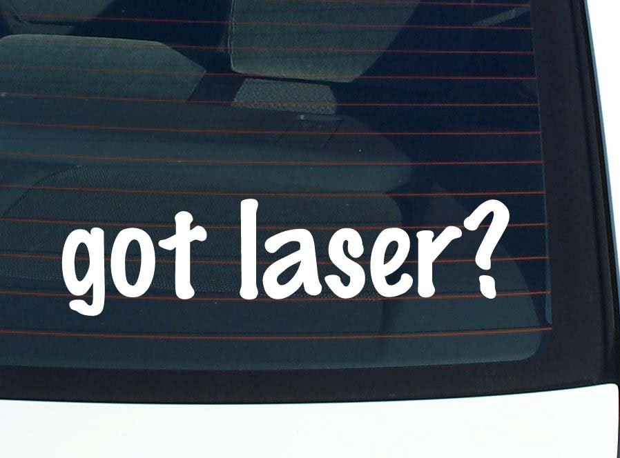 Got laser funny car decal bumper sticker vinyl window