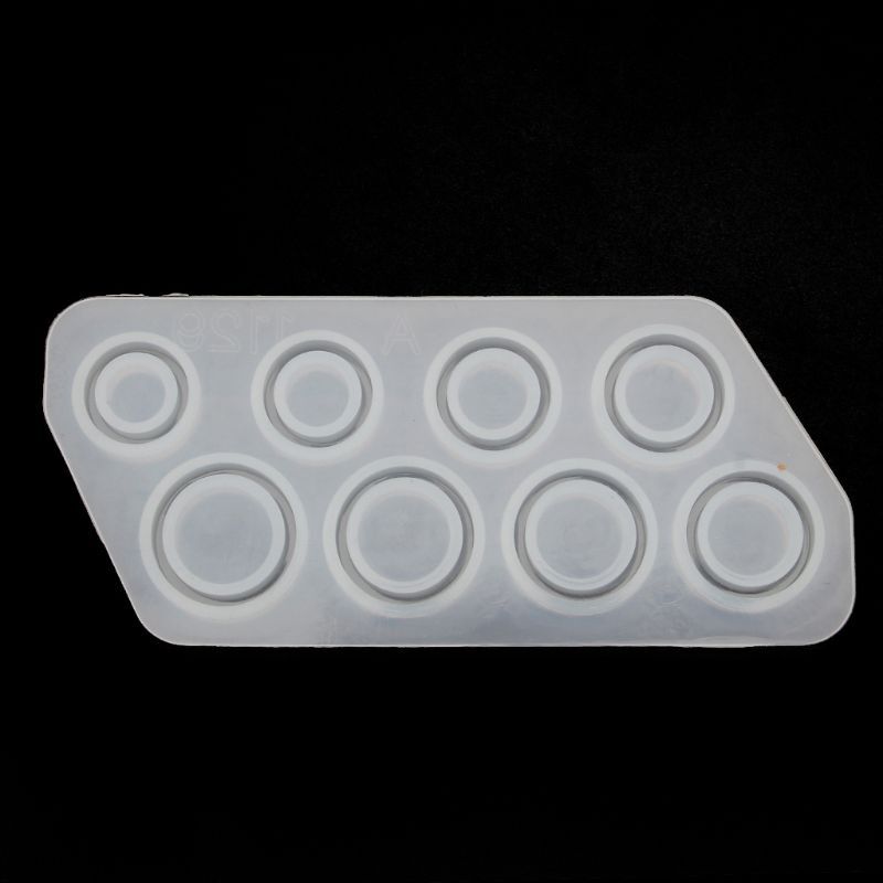 8Pcs DIY Silicone Ring Molds for Resin Jewelry Crafting