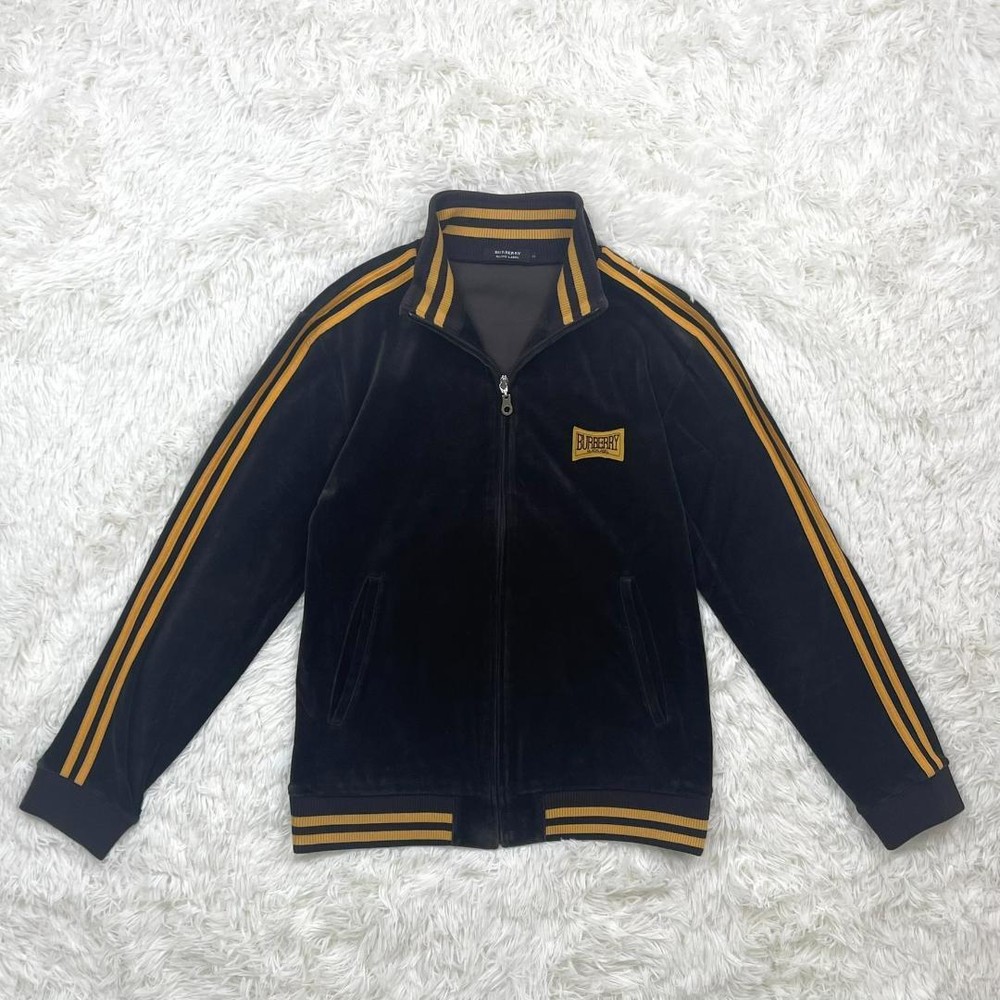 Burberry Black Label Velour Track Jacket Jersey F/S from Japan