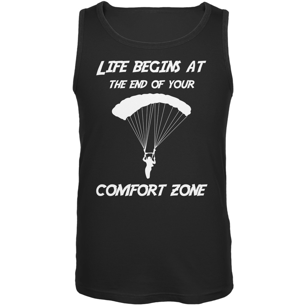 Comfort Zone Parachute Black Adult Tank Top