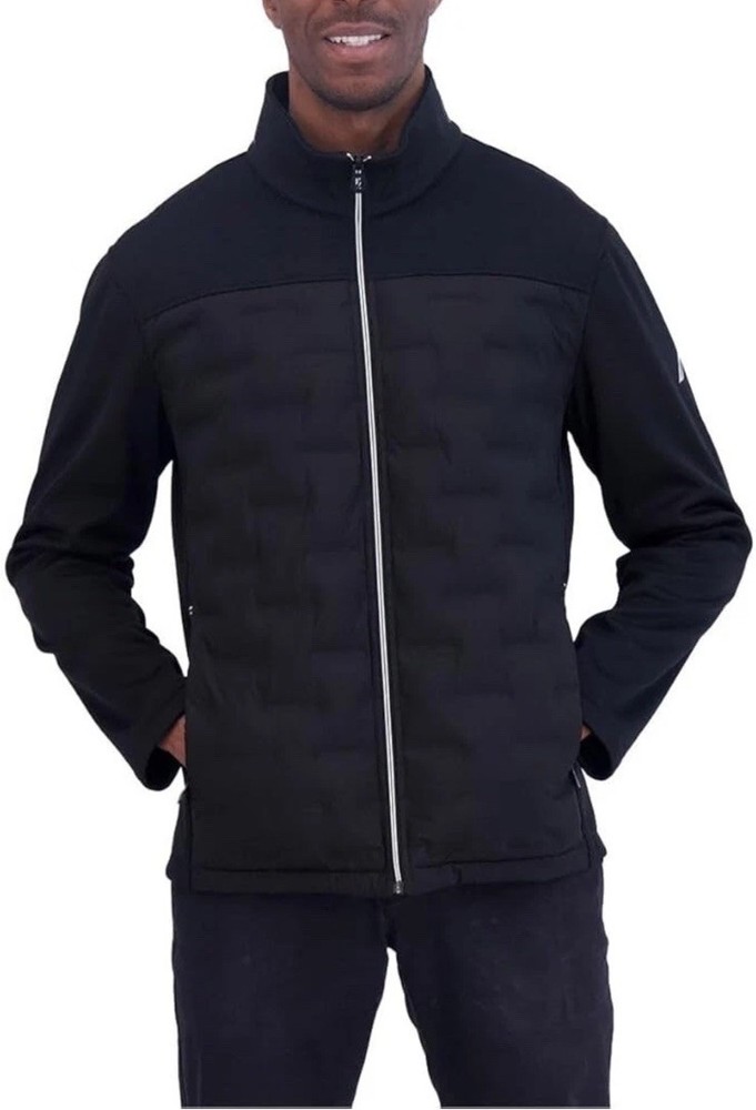 NEW Nautica Men’s Mixed Media Water Resistant Puffer Jacket BLACK Size XL - NWT