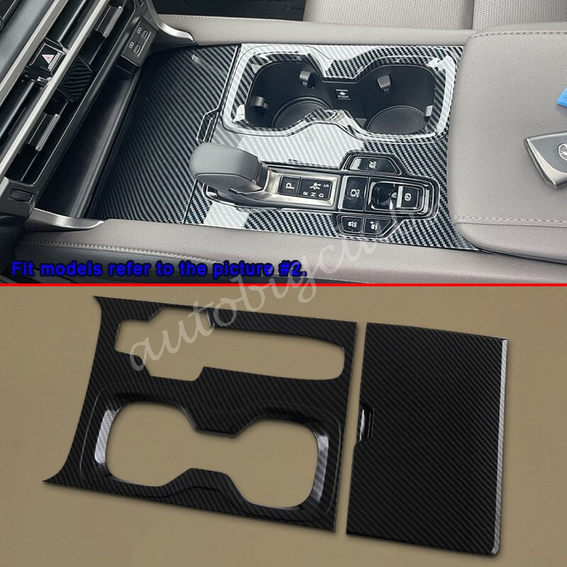 For Lexus RX350 RX350h RX500h 2023-2025 Carbon Fiber Gear Shift Cover Trims