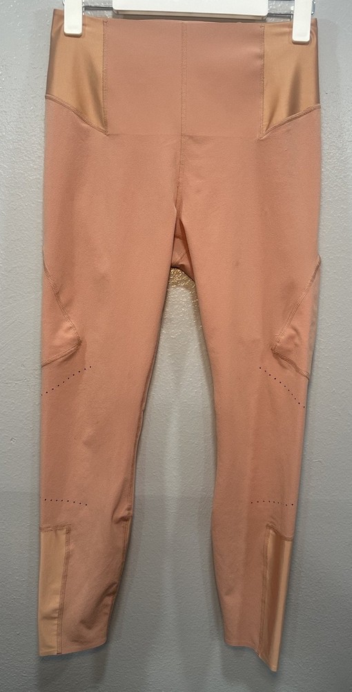 Nike Dri-Fit Womens Medium Rose Gold Yoga Leggings with Side Pockets