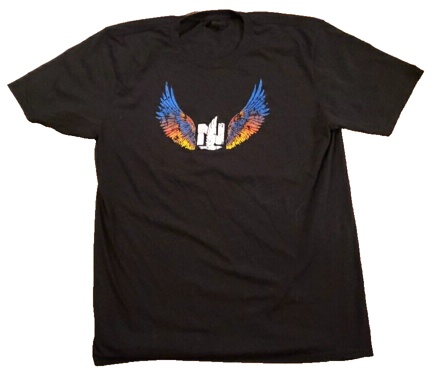 Rainbow Wings Concert T Shirt District Made Size L