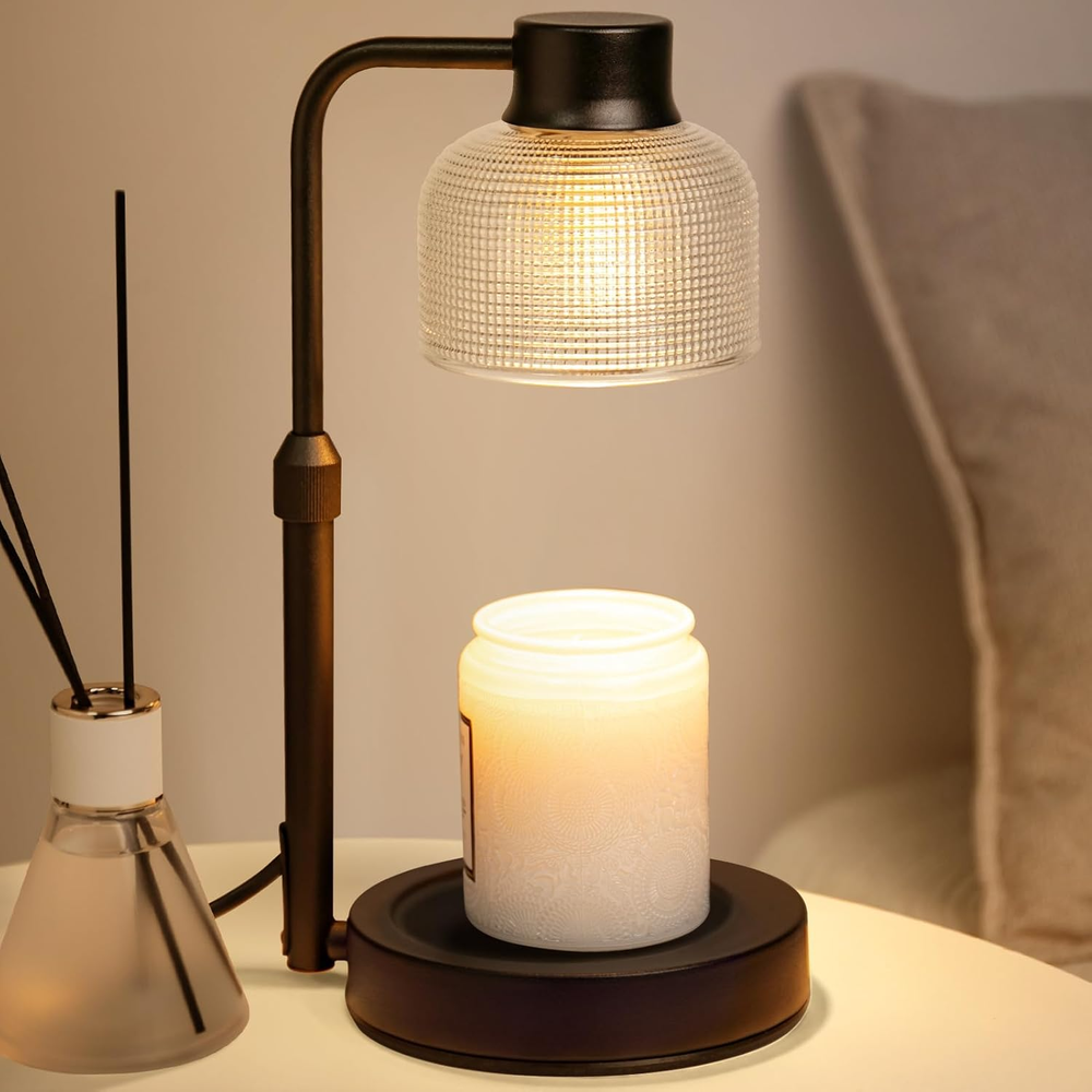 Adjustable Height Dimmable Candle Warmer Lamp with 24-Hour Timer