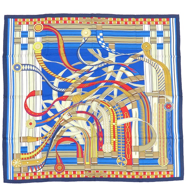 Hermes Carre 90 Silk Scarf Voltes et Pirouettes 197415