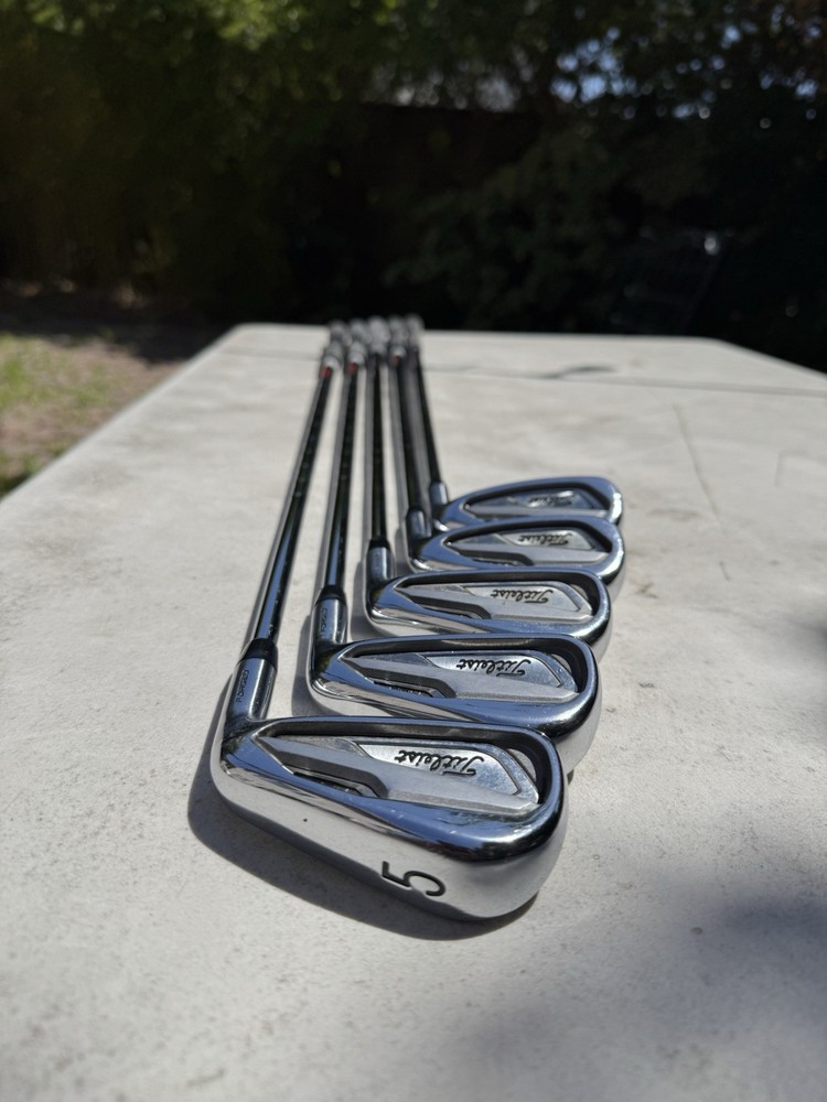 Titleist T100 5-9 Irons Right Hand KBS Tour Stiff Flex Steel Shafts