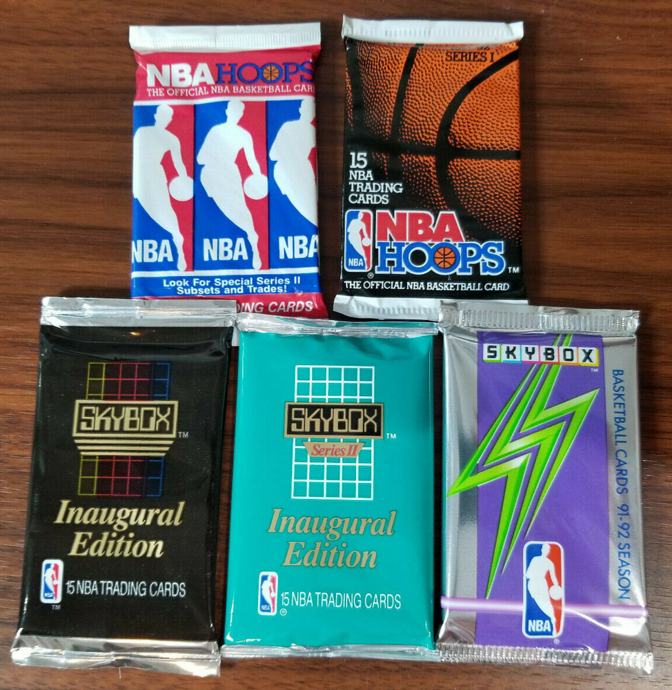 1990-92 NBA basketball 5 pack special . Total 75 cards  See details