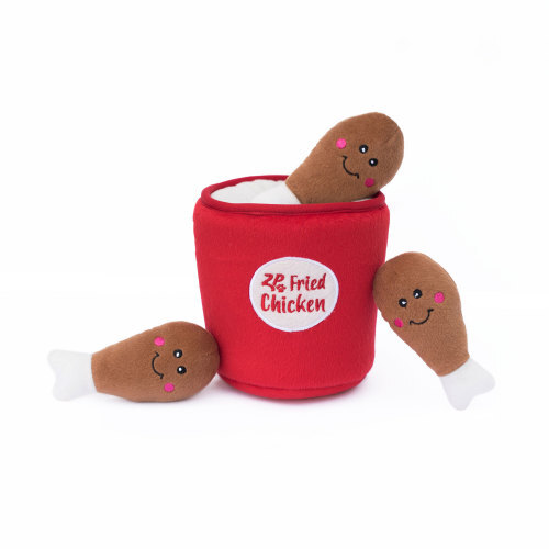 ZippyPaws Zippy Burrow Dog Toy Bucket of Chicken; 1 Eac