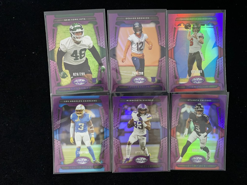 2025 Panini Certified Mirror Purple Arian Smith Barron RC Rookie /299 Lot*6 HD