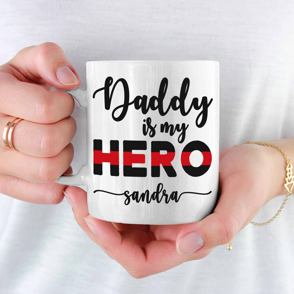 Custom Name Coffee Mug For Dad Gift From Son/daughter For Father's Day Daddy Is