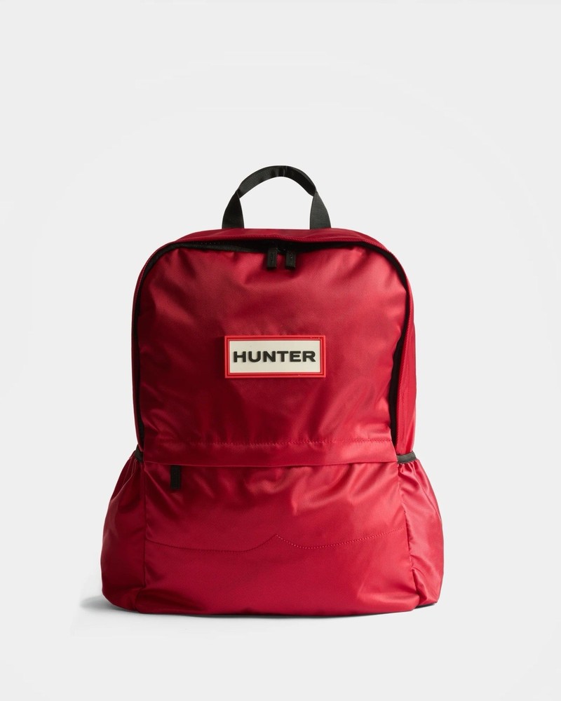 Hunter Nylon Small Backpack Military Red 16L Water Resistant NWT