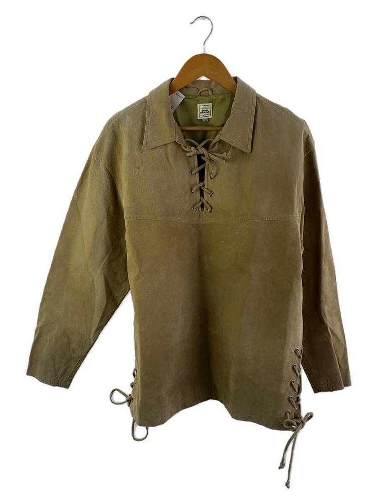Beige Pig Leather Dog House Blouson Jacket Size L Model 2803