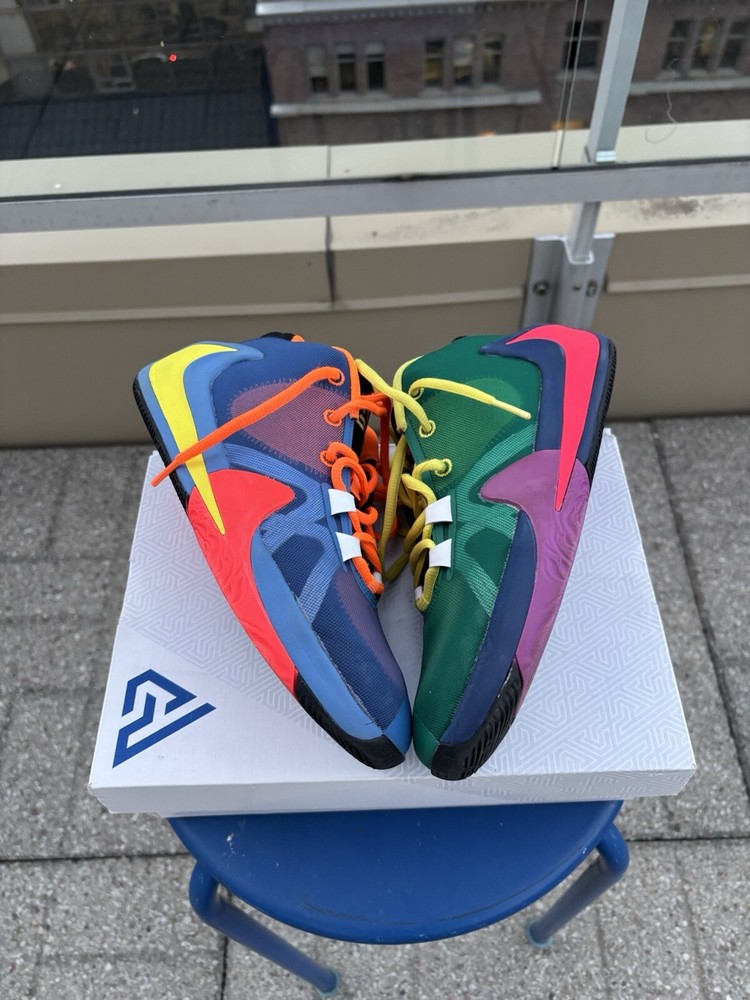 Size 6.5Y - Nike Zoom Freak 1 GS What The MultiColor Giannis CU1486-800
