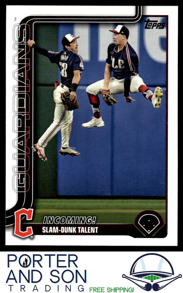 Cleveland Guardians 2025 Topps Series 1 #26 Baseball Card Checklist