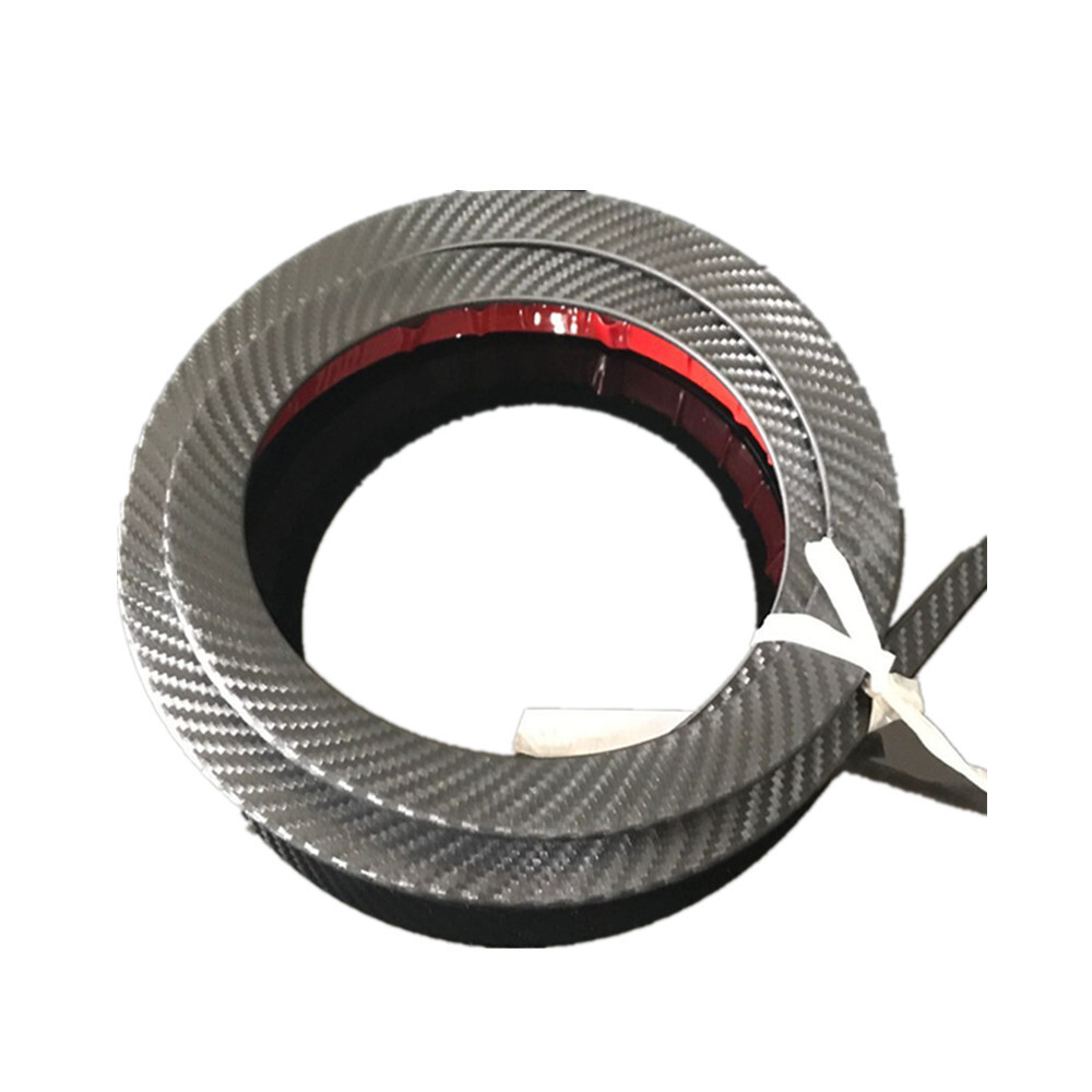 Spoiler Rear Wing Lip Trim Sticker For Car Roof Trunk Bonnet Carbon Fiber Look